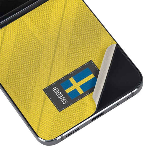 Sweden Soccer Flag Galaxy Z Flip5 5G Skin